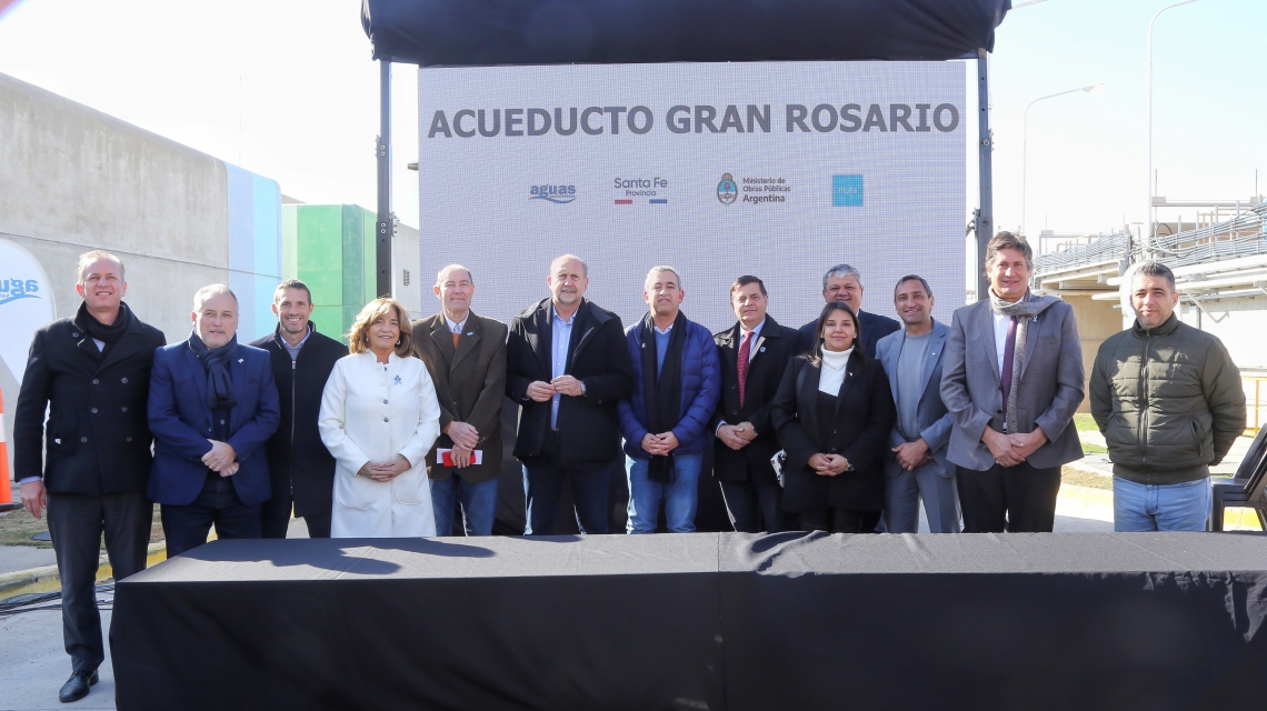 Santacroce participó de la licitación para una nueva etapa del Acueducto Gran Rosario